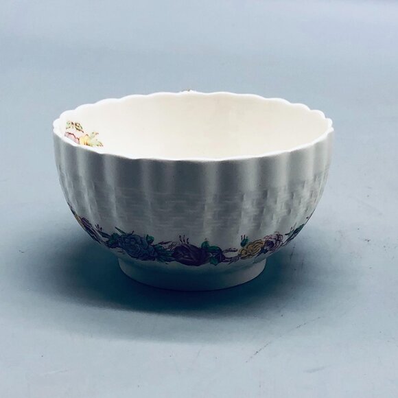 copeland spode Rose Briam tea cup white floral #3 embossed made in England READ - Picture 3 of 8